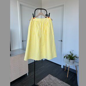 🧡 NEVER WORN: Linen Blend Midi Skirt